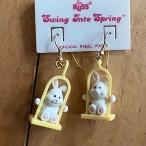 Russ Yellow Bunny Earrings